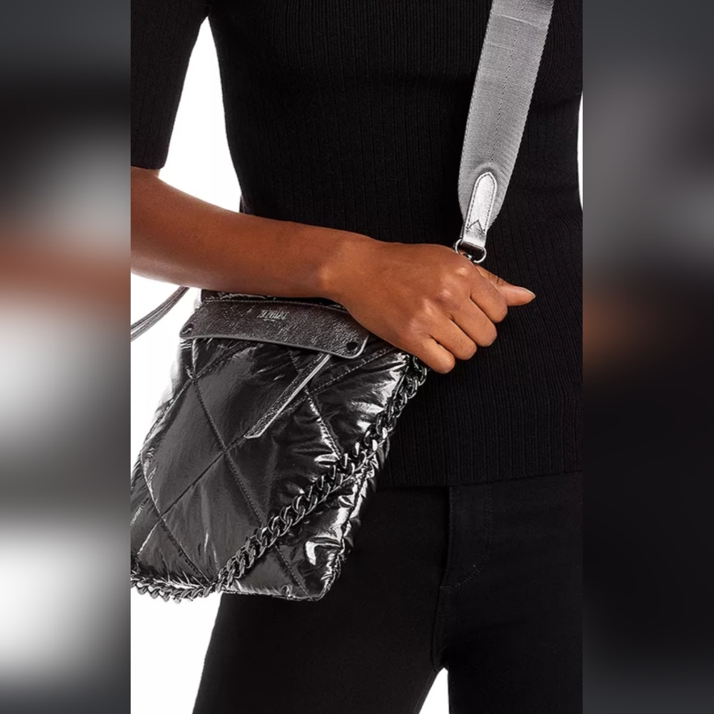 ❤️RESERVED.NWT Retired Rare Madison Flat Quilted Crossbody MZ Wallace - Picture 2 of 13